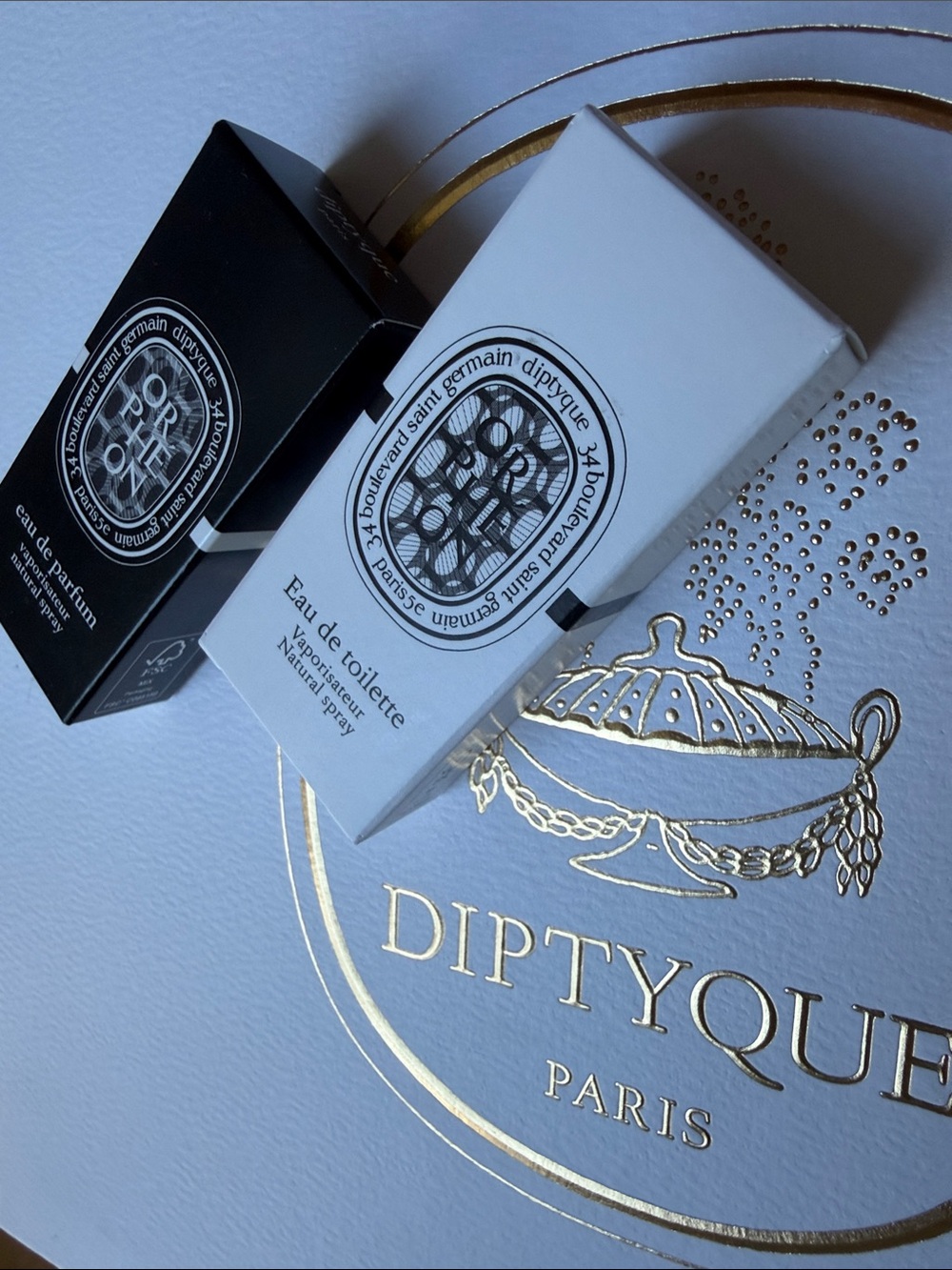 Set of TWO Diptyque Orpheon each 2ML travel mini